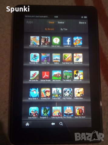 Таблет Amazon Kindle Fire D01400 с инсталирани игри, снимка 4 - Други - 35745001
