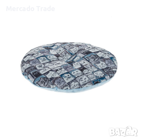 Легло Mercado Trade, За котки, Кръгло, Сив - Син, 40см, снимка 3 - За котки - 44717036