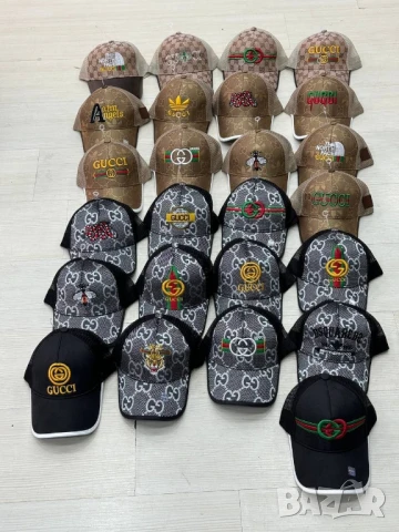 шапки с козирка gucci calvin klein louis vuitton versace dior , снимка 5 - Шапки - 51029740