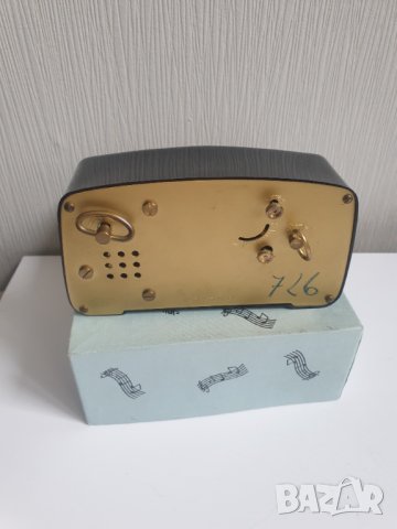 Стар немски бакелитен будилник с танцуваща балерина Goldbuhl, снимка 5 - Антикварни и старинни предмети - 40406802