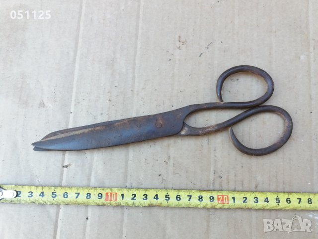 кована абаджийска ножица за шаек - жеравна , снимка 3 - Антикварни и старинни предмети - 36004963
