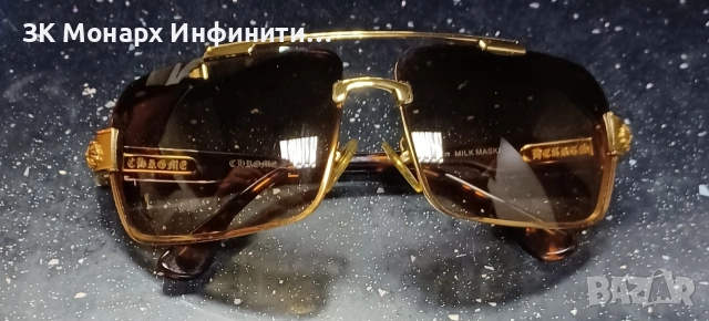 Слънчеви очила Chrome Hearts Milk Maski/минимални драскотини по стъклата, снимка 3 - Слънчеви и диоптрични очила - 52853041