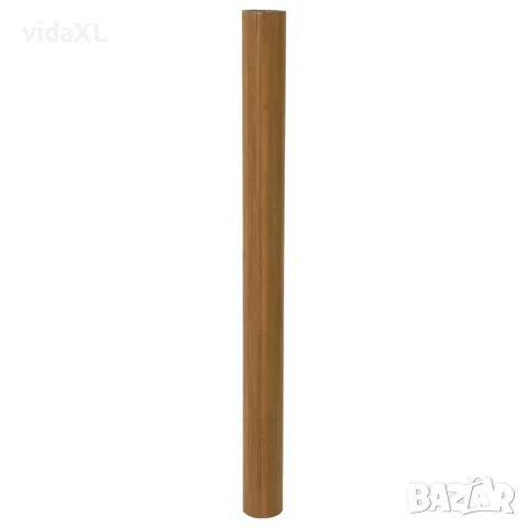 vidaXL Преграда за стая, кафяв, ширина 400 см, височина 165 см, бамбук, снимка 4 - Паравани - 56147372