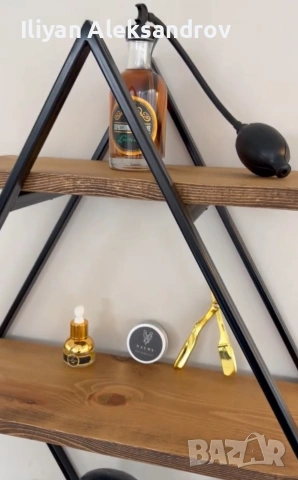 Стенни етажерки ромб, снимка 6 - Етажерки - 52539776