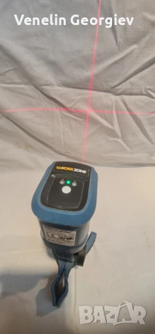 Лазарен нивелир WORKZONE WZ-KLL 10, кръстов, червени линии., снимка 12 - Измервателни инструменти - 50477334