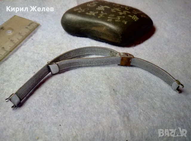 СТАРА НИКЕЛИРАНА БРОНЗОВА РЕТРО ВЕРИЖКА за РЪЧЕН ЧАСОВНИК СТИЛНА ОРНАМЕНТИКА МАРКИРОВКА 49853, снимка 4 - Антикварни и старинни предмети - 48694301