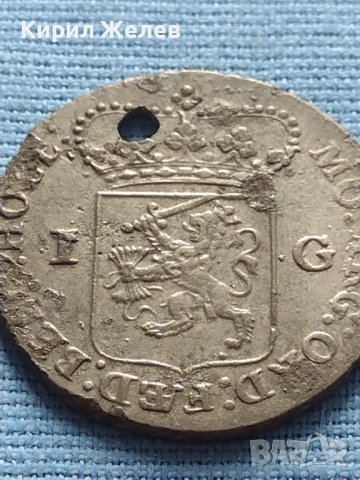 Рядка монета 1 гулдена 1791г. Белгийска Конференция провинция Холандия 34957, снимка 4 - Нумизматика и бонистика - 42682929