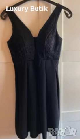 Черна коктейлна рокля НОВА