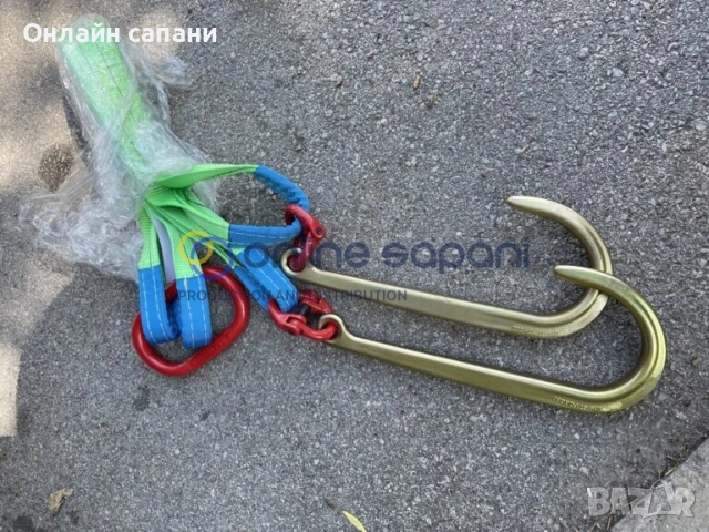 Полиестерен сапан с LONG J куки (специално съоръжение за пътна помощ) 2,8т/1м, снимка 2 - Индустриална техника - 30776498