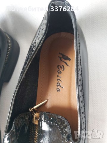 Черни лачени обувки Bosido, снимка 4 - Дамски елегантни обувки - 40582482