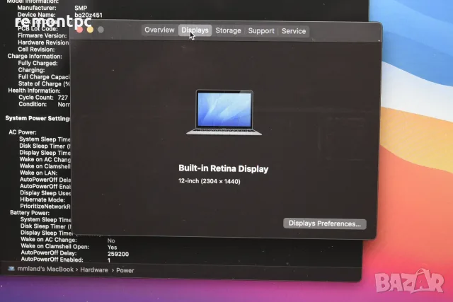 MacBook Retina A1534 8 GB RAM 512 GB SSD , снимка 6 - Лаптопи за работа - 56313710