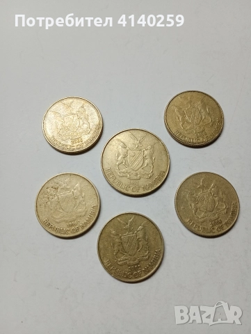 НАМИБИЯ МОНЕТИ 5 ДОЛАРА 2012 Г 1 ДОЛАР 2006 Г , снимка 4 - Нумизматика и бонистика - 52960777