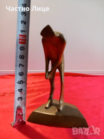 Малка Авторска Бронзова Пластика , Статуетка , снимка 7 - Антикварни и старинни предмети - 52329076