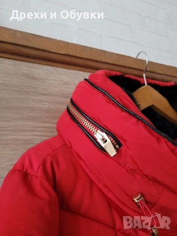 Червено яке Zara , снимка 7 - Якета - 44305177