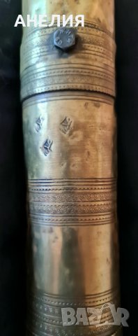 Месингова ретро мелничка за кафе , снимка 3 - Антикварни и старинни предмети - 39078211