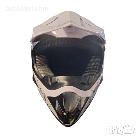 Каска мотор крос Детска White -721319, снимка 4 - Аксесоари и консумативи - 51844113
