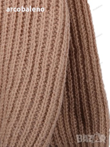 Дамски пуловер с кръгло деколте с падащи ръкави, снимка 4 - Блузи с дълъг ръкав и пуловери - 42678097