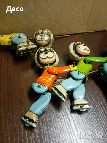 Стара унгарска играчка мечки фигуристи., снимка 4 - Колекции - 53340857