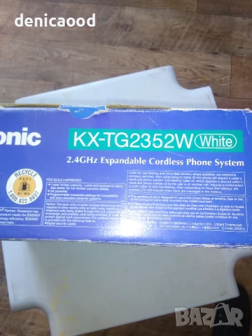 Безжичен телефон Panasonic kx-tg2352w, снимка 2 - Стационарни телефони и факсове - 50589789