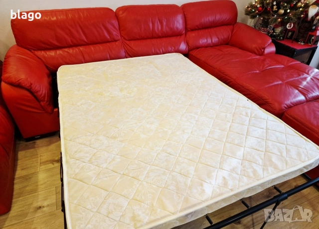 естествена кожа функция сън , снимка 5 - Дивани и мека мебел - 53164111