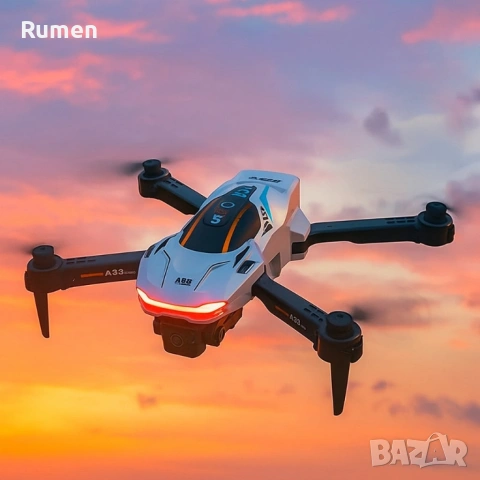 Сгъваем дрон A88 с двойна 1080P камера и интелигентни функции за управление , снимка 8 - Дронове и аксесоари - 53434109