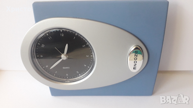 часовник будилник дизайнерски, уникален, кварцов за маса, снимка 2 - Други - 36213610
