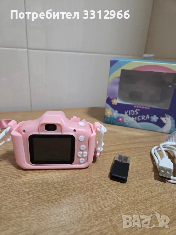 Чисто нов цифров фотоапарат за деца с дизайн на еднорог. , снимка 2 - Друга електроника - 53657492