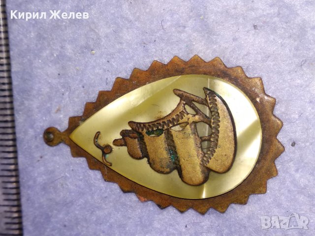 СТАРИНЕН БРОНЗИРАН СЕДЕФЕН ВИКТОРИАНСКИ РЯДЪК КРАСИВ МАЙСТОРСКИ МЕДАЛЬОН с ПЛАТНОХОД КОРАБ 37060, снимка 6 - Антикварни и старинни предмети - 41649164