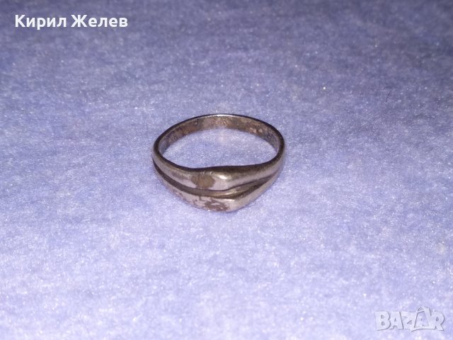 СТАР СРЕБЪРЕН АР НУВО СТИЛ ПРЪСТЕН ВИСОКА ПРОБА СРЕБРО 29378