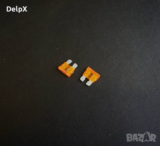 Автомобилен предпазител среден оранжев 14x19mm 5A, снимка 1