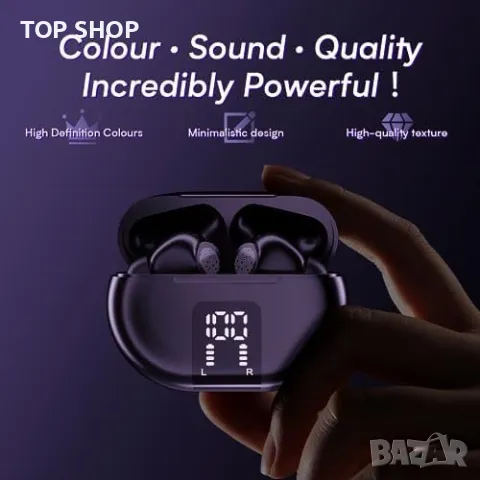 Нови Безжични Bluetooth 5.3 слушалки HiFi Звук, IP7 Водоустойчиви, снимка 5 - Bluetooth слушалки - 49450964