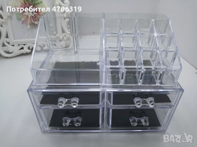 Функционален прозрачен органайзер за гримовев две части., снимка 8 - Други - 53248426