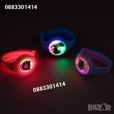 Детска гривна против комари Часовник репелент със светлини , снимка 5 - Други - 44193804