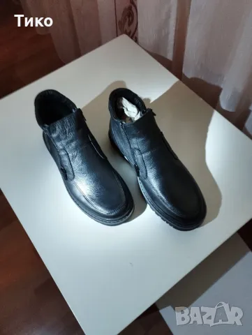 Мъжки боти и работи обувки от естествена кожа 