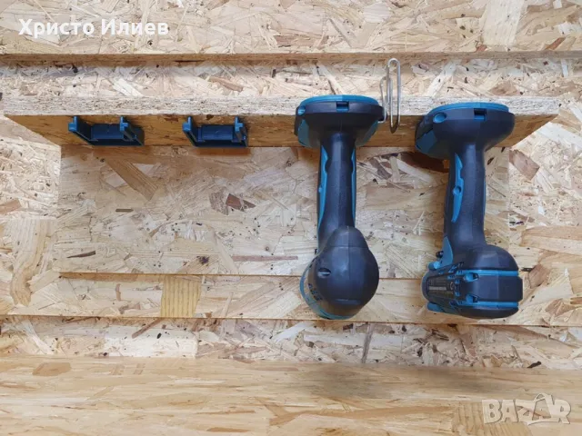 Makita Макита Държач Акумулаторен Инструмент Тяло 18V Стойка за Стена Органайзер 4бр, снимка 2 - Други инструменти - 47339814