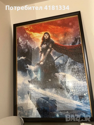 Пъзели с рамки залепени на картина , снимка 4 - Пъзели - 53776240
