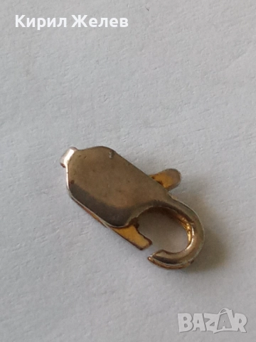 Сребърна карабинка закопчалка 39540, снимка 4 - Колиета, медальони, синджири - 52243471