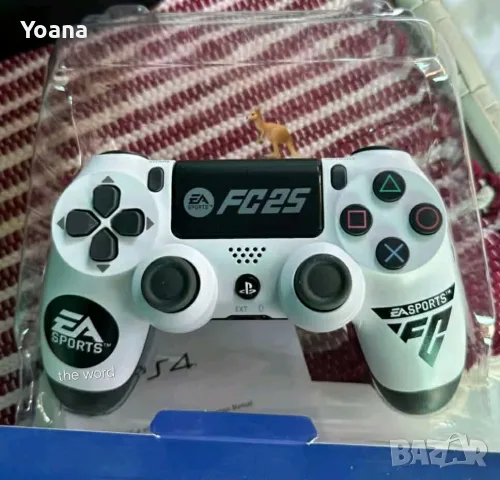 Безжичен джойстик за PS4 с тъчпад, вибрация и LED осветление – FC25 / GTA дизайн, снимка 4 - Аксесоари - 55725442