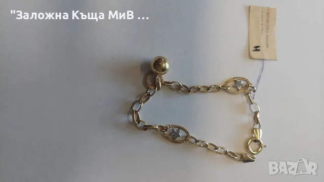 Златна Гривна 4,11 гр. 14 к. НОВА 92 Евро/гр. , снимка 2 - Гривни - 55954000