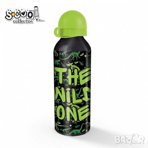 Алуминиева бутилка THE WILD ONE, S-COOL, 500 ml SC1335, снимка 1 - Други - 41700629