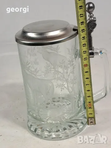 немска халба с ловни мотиви , снимка 6 - Чаши - 48564717