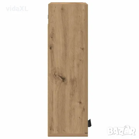 vidaXL Шкаф за баня за стенен монтаж, дъб артизан, 32x20x67 см, снимка 5 - Шкафове - 56148358