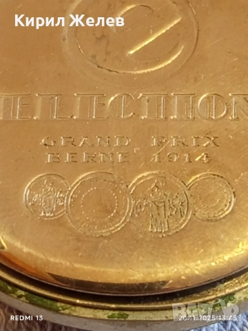 Стар джобен часовник CHRONOMETERS ELECTION рядък за КОЛЕКЦИОНЕРИ 52233, снимка 9 - Антикварни и старинни предмети - 52479001