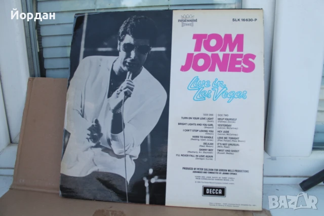 Грамофонна плоча ''Том Джоунс/Tom Jones'' винил, снимка 3 - Грамофонни плочи - 51019247