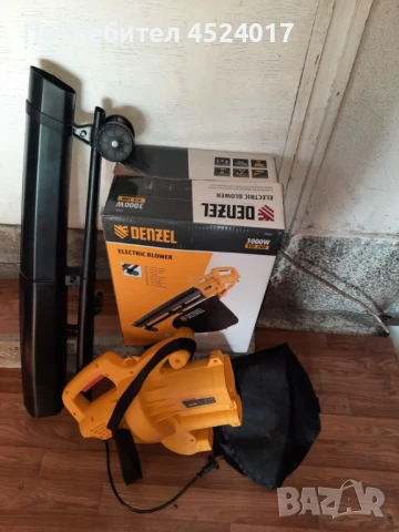 Ръчна електрическа духалка/прахосмукачка Denzel Denzel 3000W с максимална скорост на въздуха 270 км/, снимка 2 - Други - 51111552