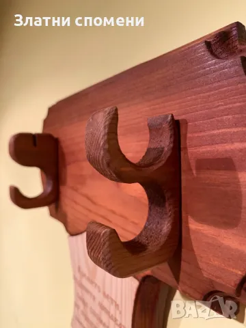 Стенна стойка за нож с място за кания и персонално послание, снимка 4 - Други - 49796977