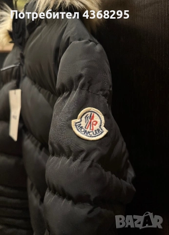 Черно зимно яке с качулка, снимка 2 - Якета - 53614895