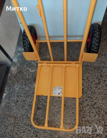 Ръчна количка с 2 броя пневматични колела и падаща решетка , снимка 4 - Други инструменти - 53787871