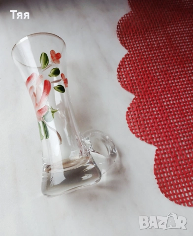 Ретро стъклени чаши с дръжки , снимка 2 - Чаши - 52858478