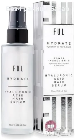 Нов Серум за коса с хиалуронова киселина против фриз и сухота за жени